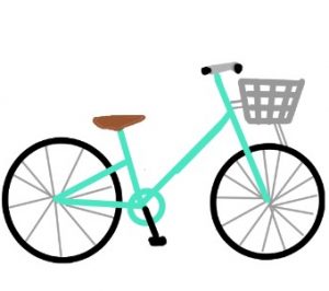 無料イラスト画像 ユニーク絵 自転車 イラスト 簡単